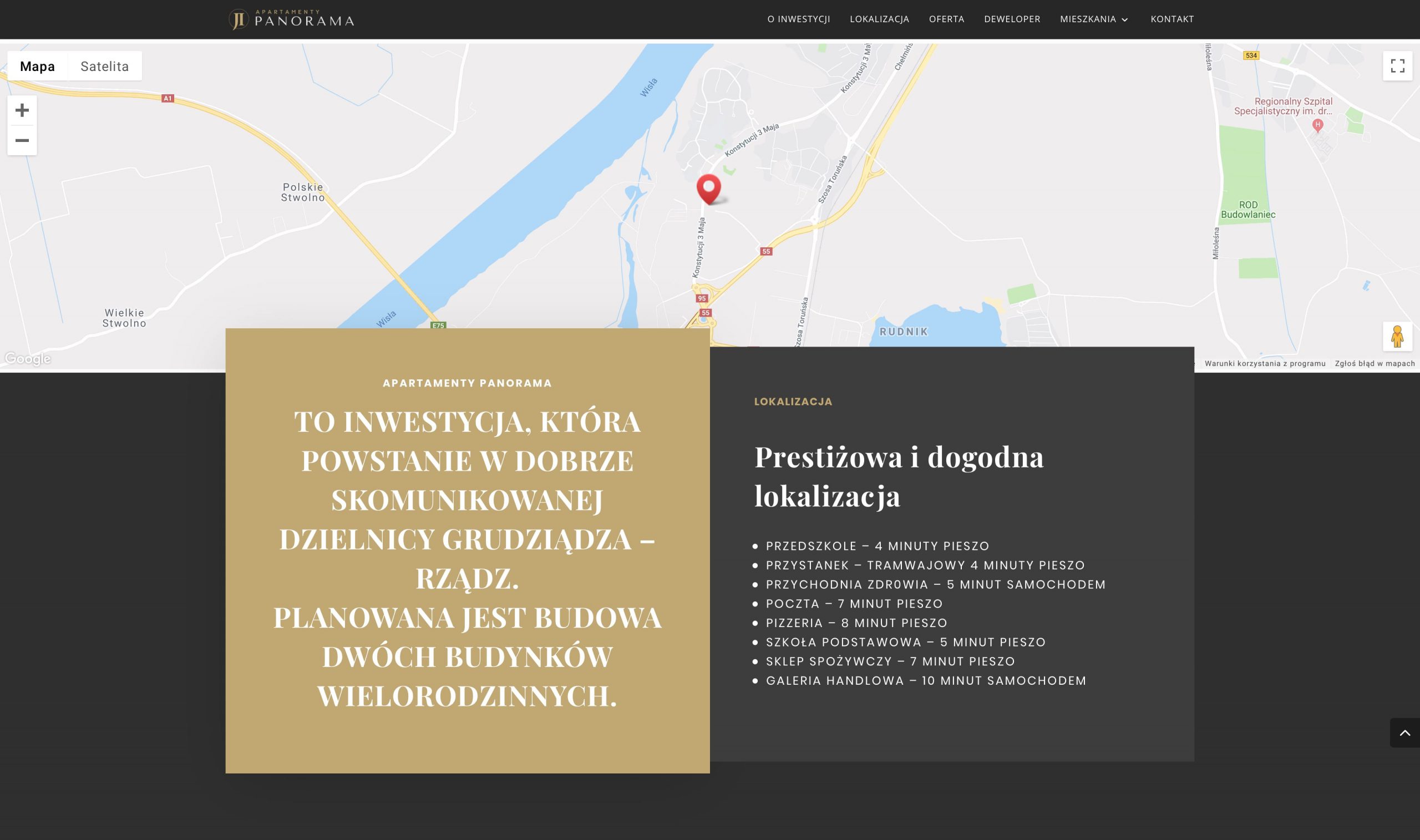 Panorama Rządz - screen strony internetowej